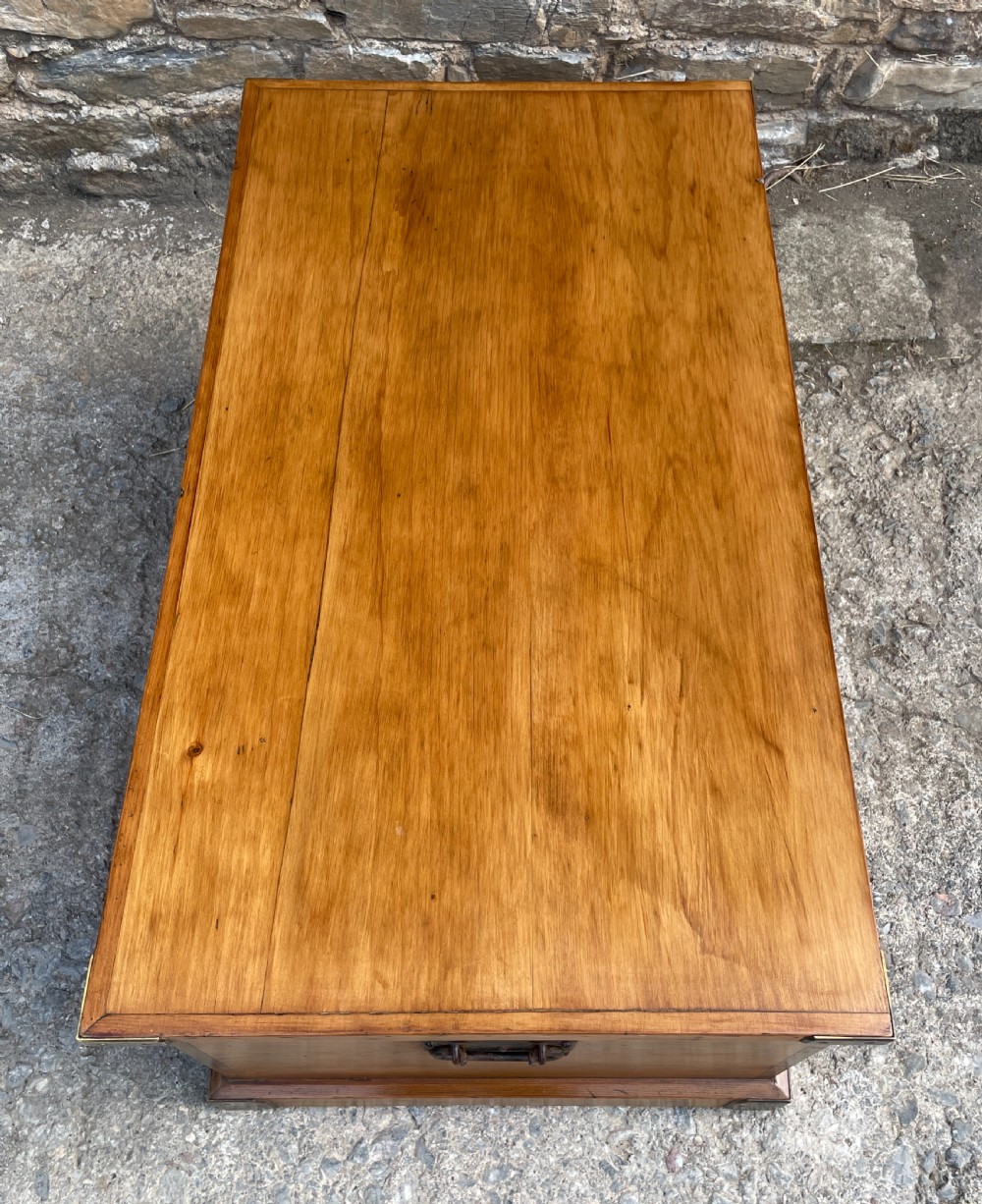 Antique Pine Blanket Box View XII