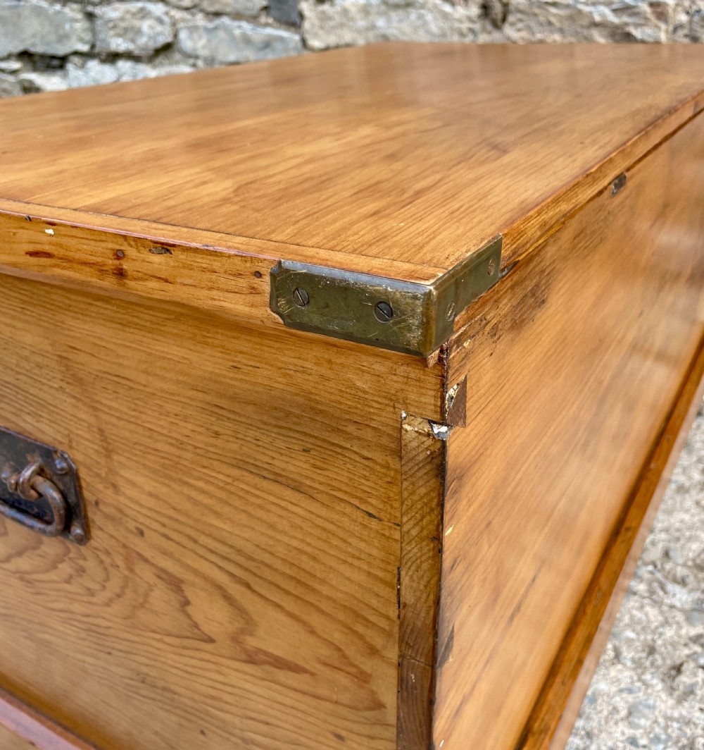 Antique Pine Blanket Box View XIII