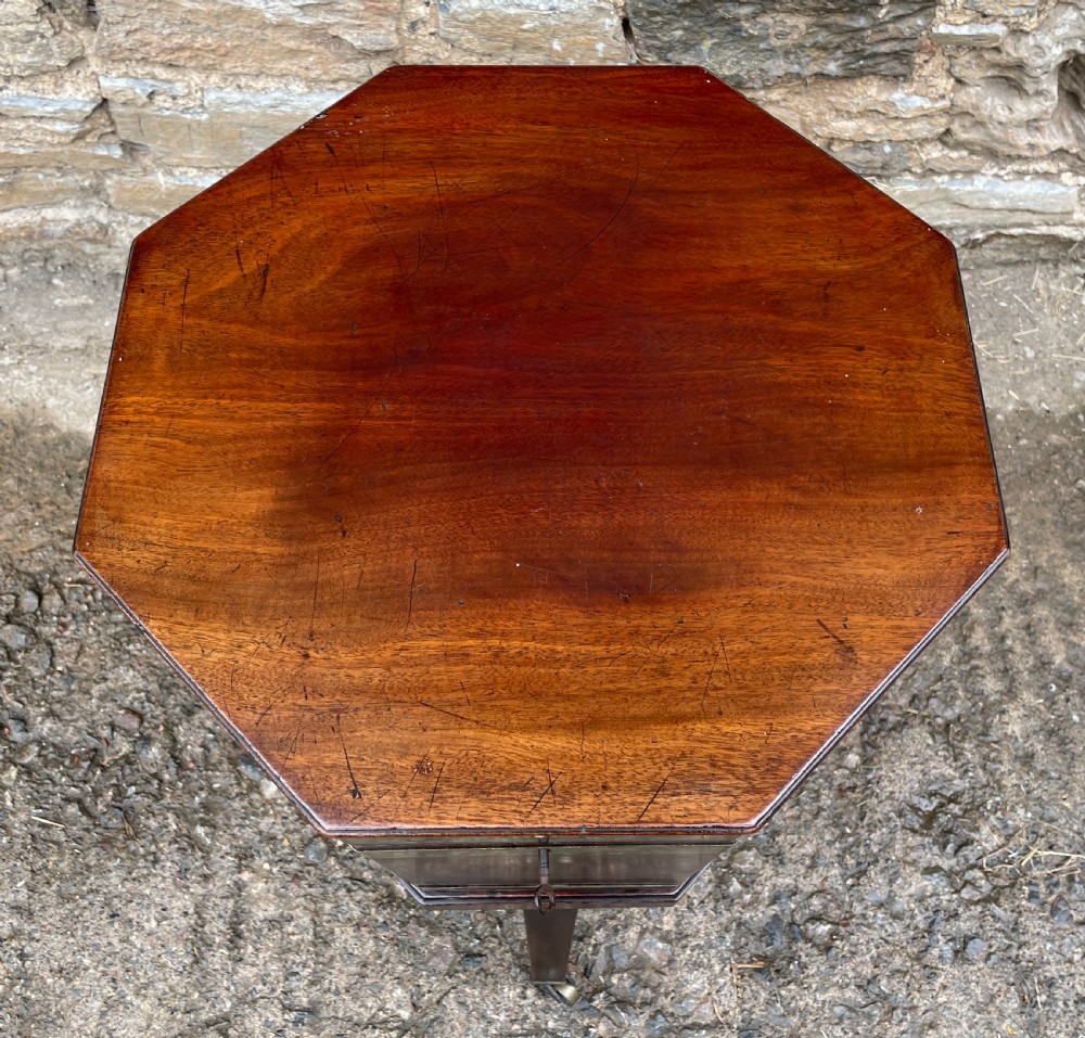 Georgian Mahogany Brass Bound Cellarette View III
