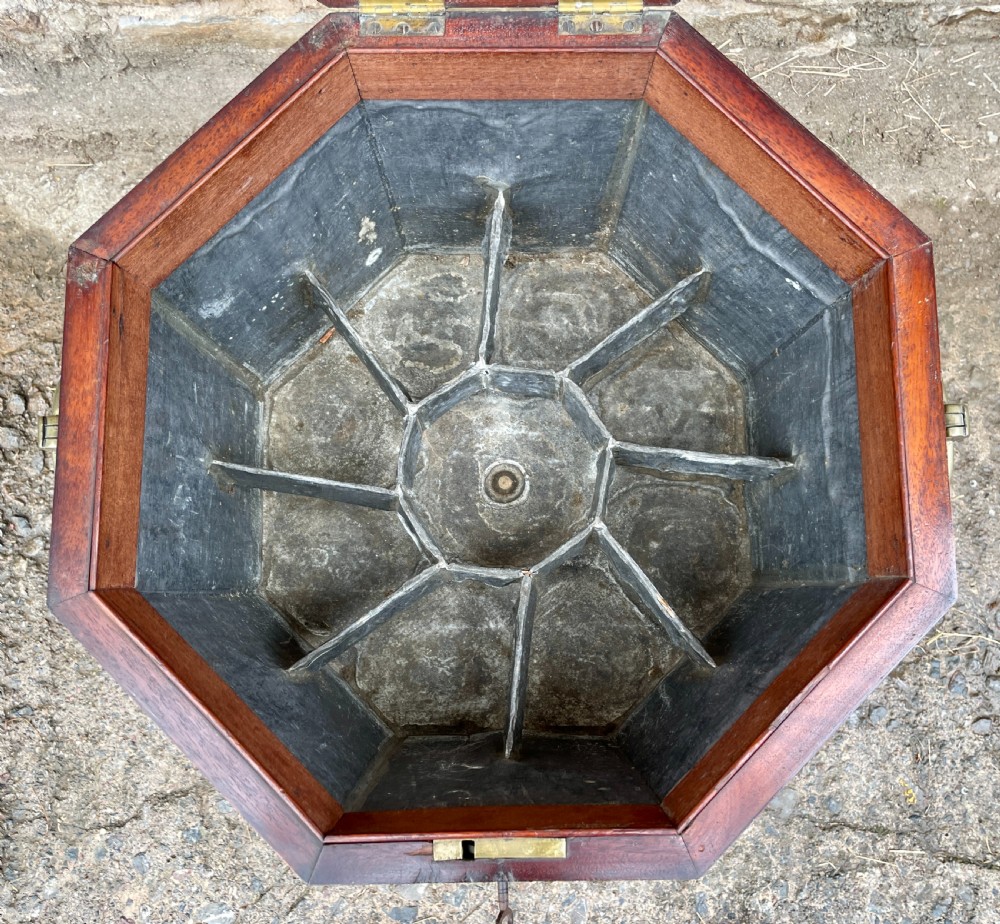 Georgian Mahogany Brass Bound Cellarette View V