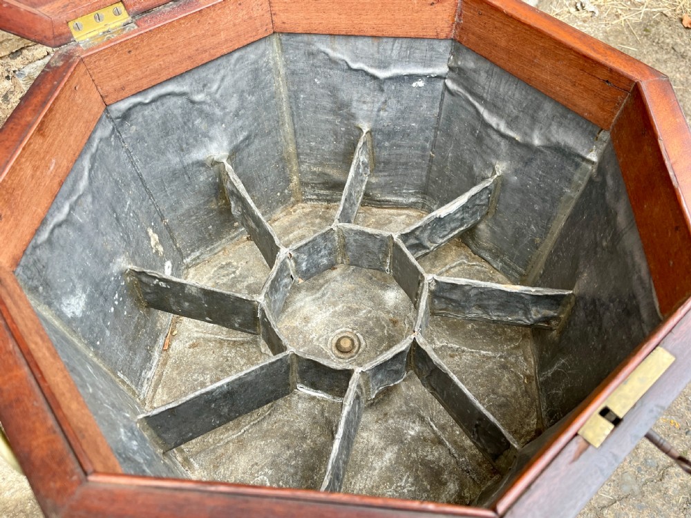 Georgian Mahogany Brass Bound Cellarette View VI