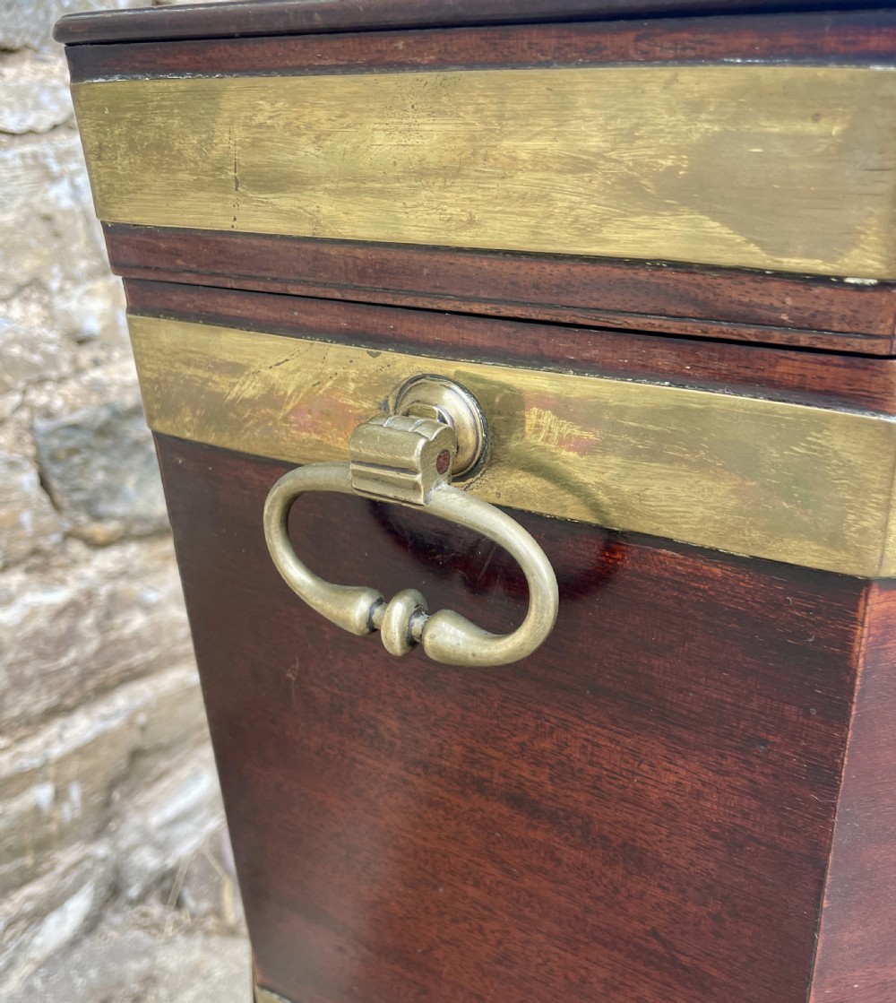 Georgian Mahogany Brass Bound Cellarette View IX