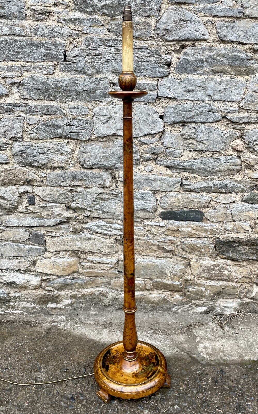 Antique Chinoiserie Standard Lamp