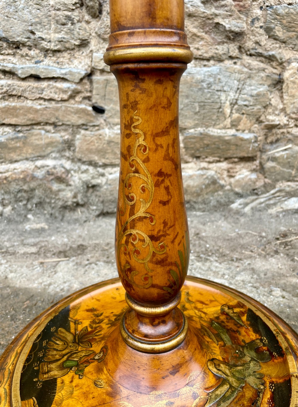Antique Chinoiserie Standard Lamp View IV