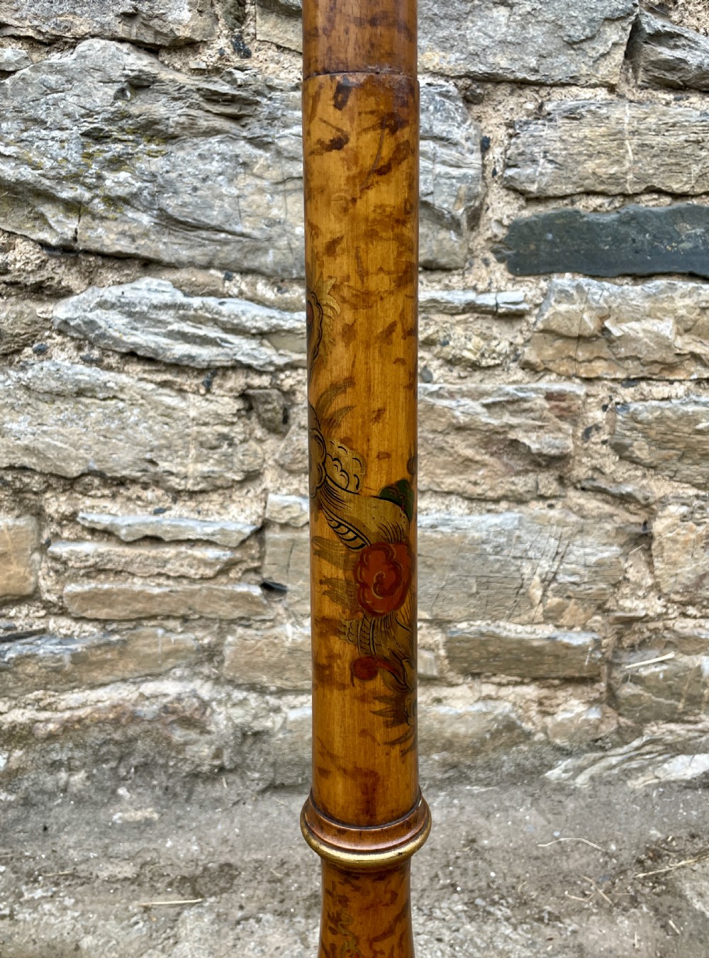 Antique Chinoiserie Standard Lamp View V