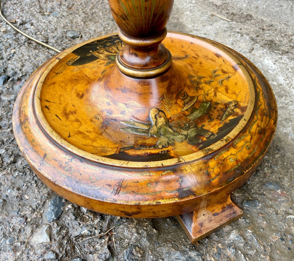 Antique Chinoiserie Standard Lamp View VI