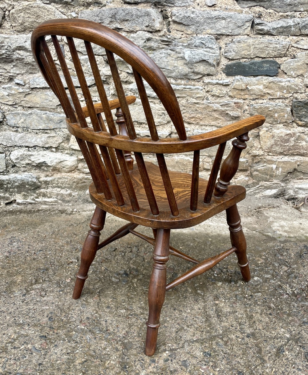 Antique Child’s Hoop Back Windsor Chair View VII