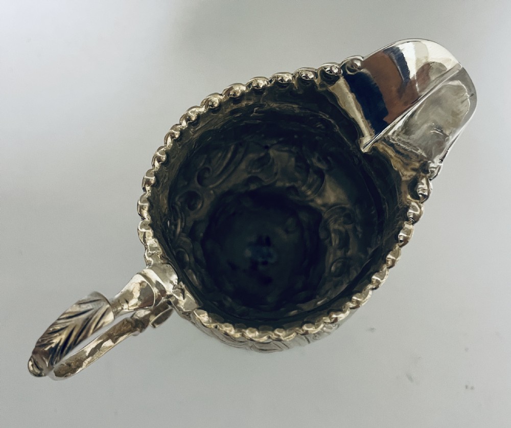 George III Silver Cream Jug View XII