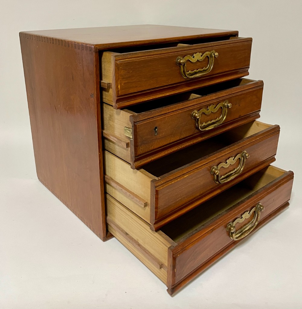 Antique Tabletop Filing Drawers View X