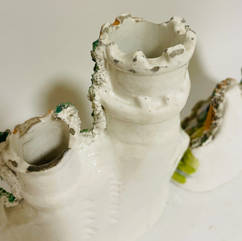 Pair of Victorian Staffordshire Spill Vases View VII