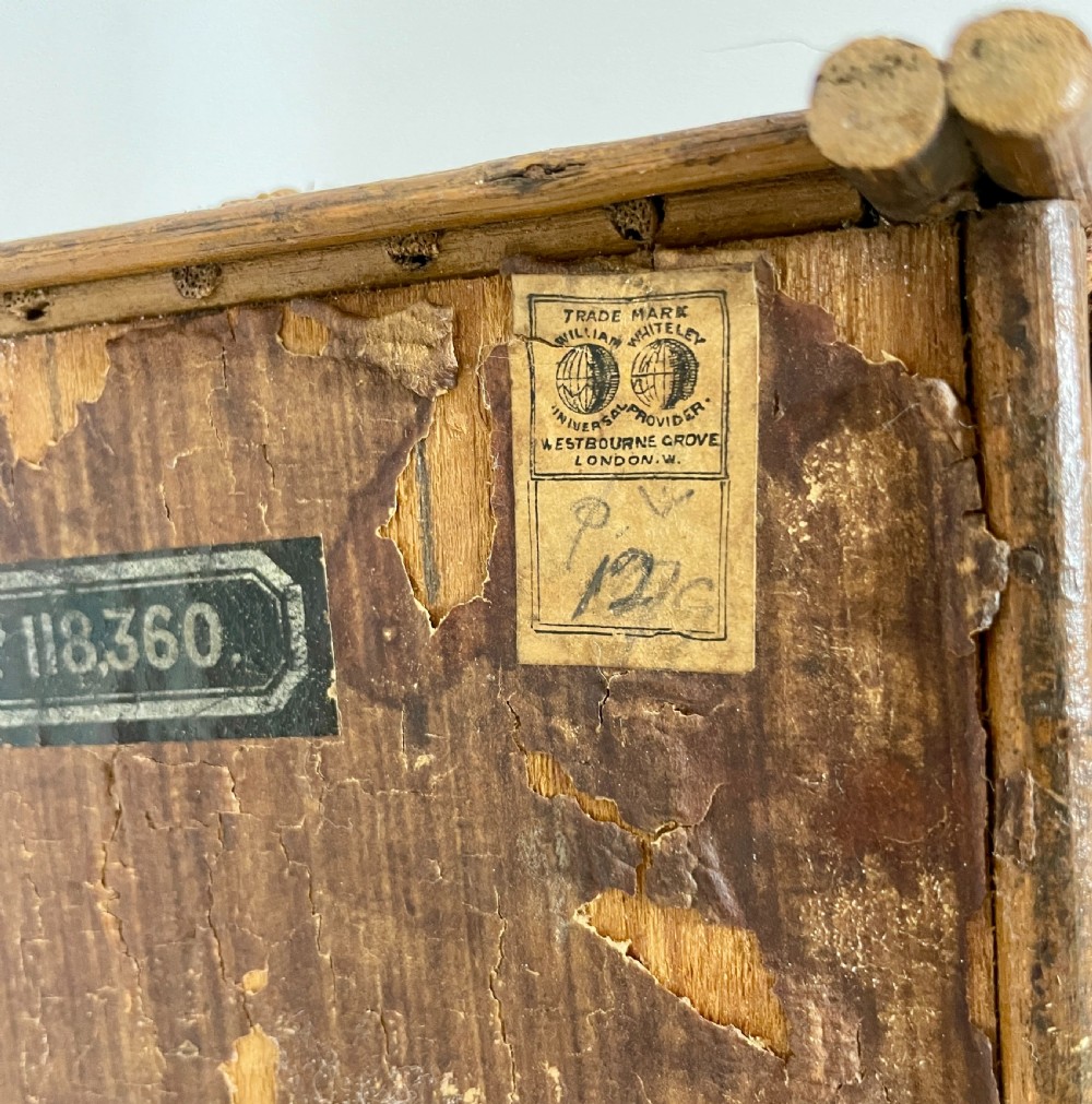 Victorian Woven Straw Sewing Casket View XVII