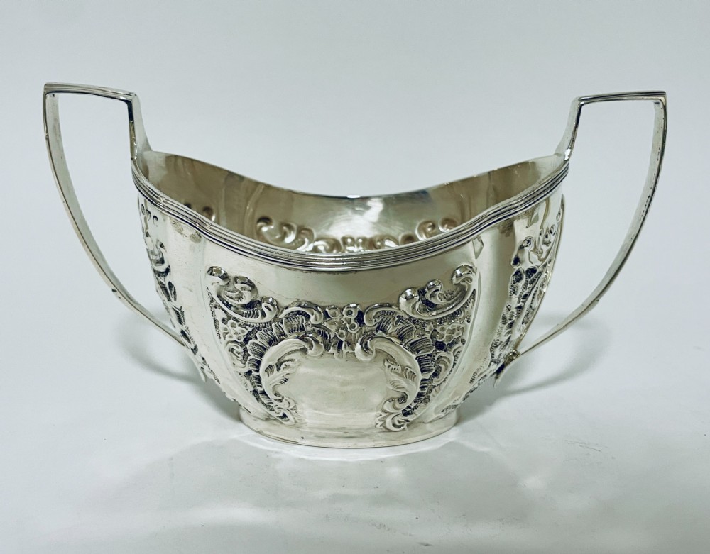 Victorian Silver Milk Jug and Sugar Bowl View IX