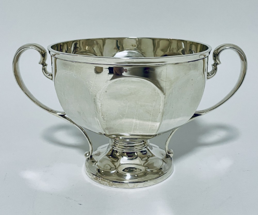 Antique Silver Twin Handled Bowl