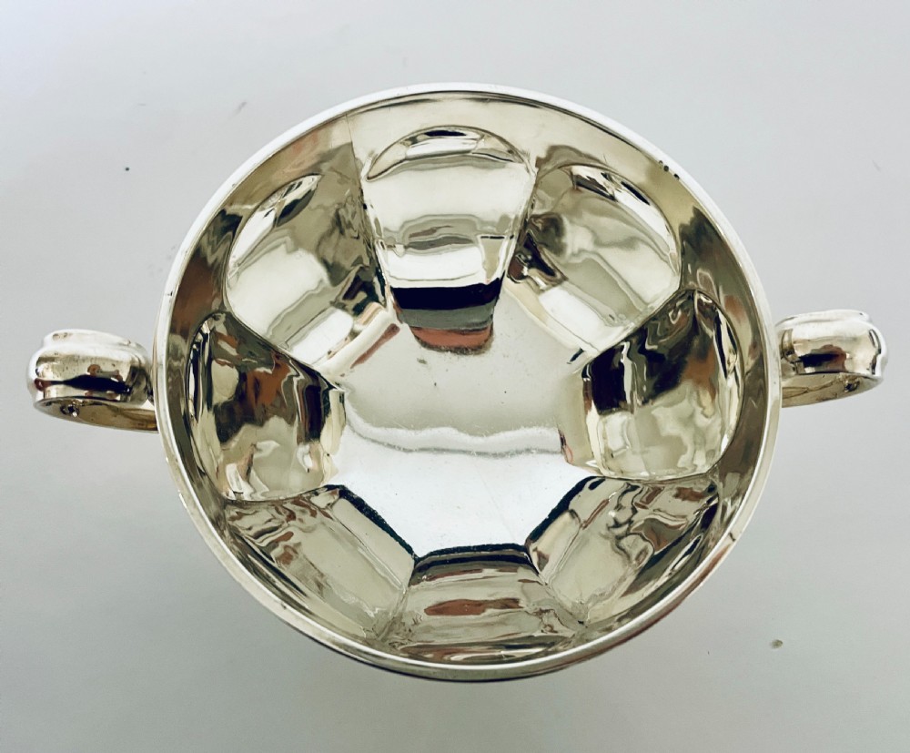 Antique Silver Twin Handled Bowl View X