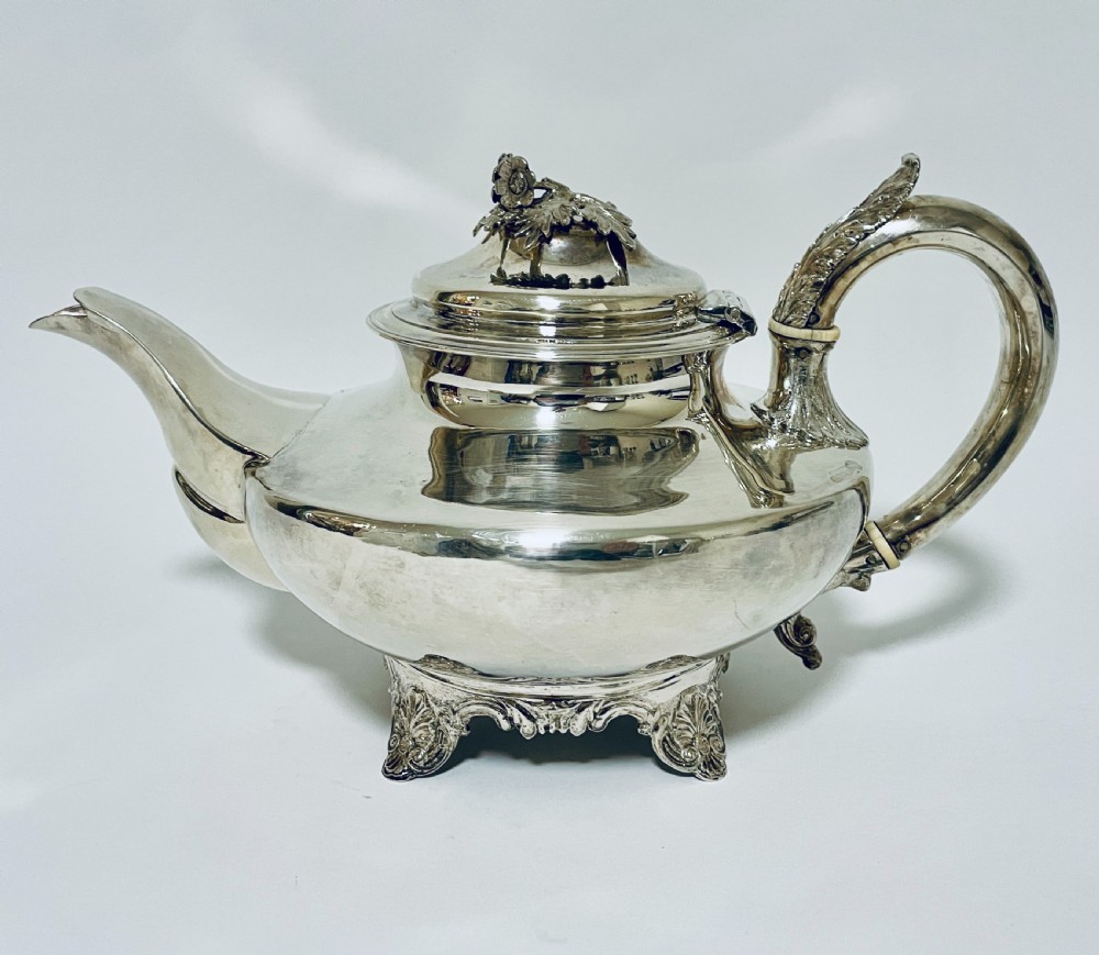 Early Victorian Silver Teapot