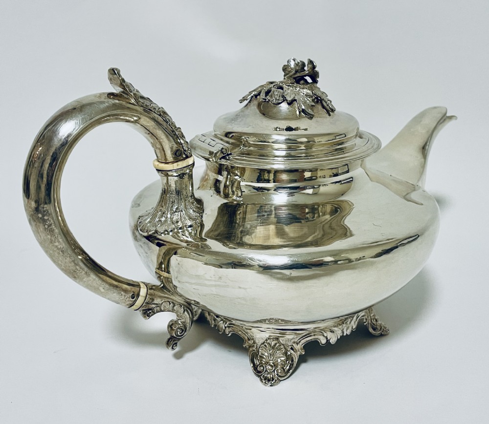 Early Victorian Silver Teapot View V