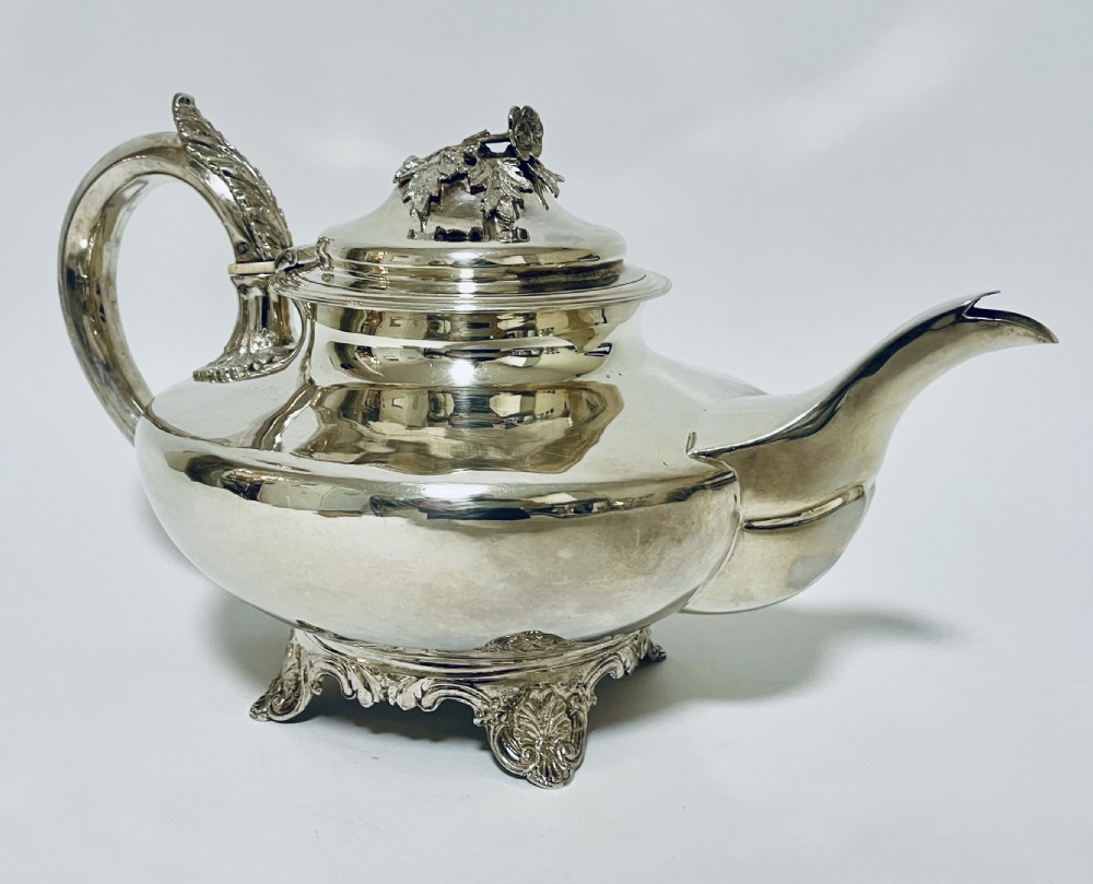 Early Victorian Silver Teapot View X