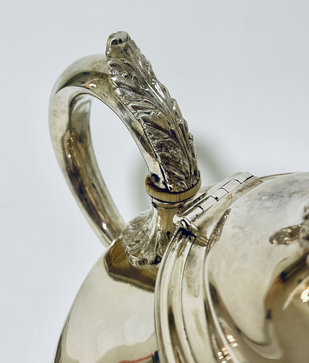 Early Victorian Silver Teapot View XIII