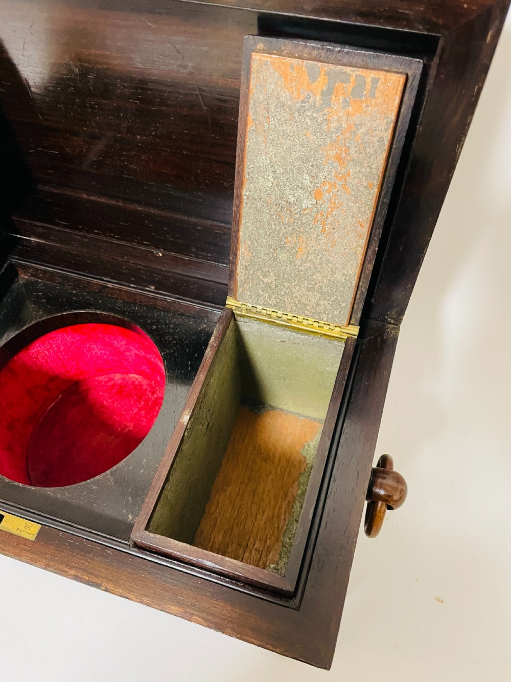 Regency Inlaid Rosewood Tea Caddy View X