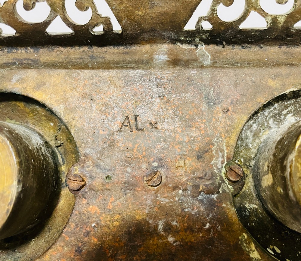 Victorian Brass Inkwells View IX