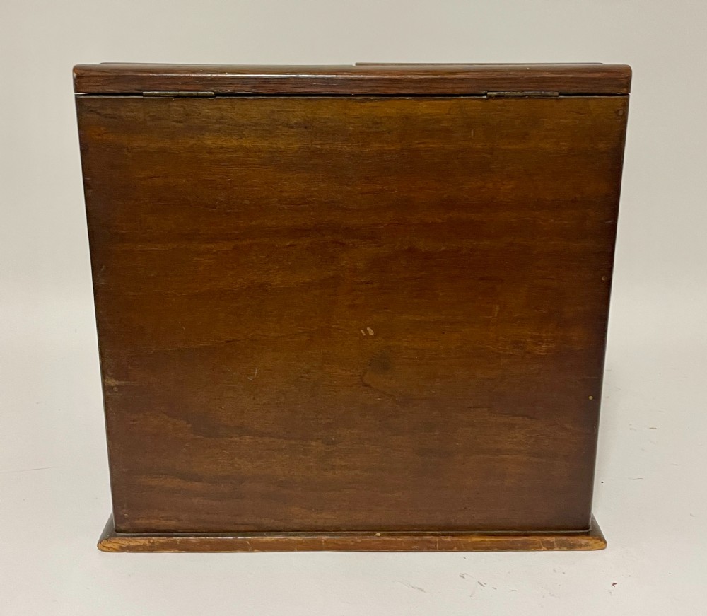 Victorian Oak Stationery Cabinet with Calendar View V