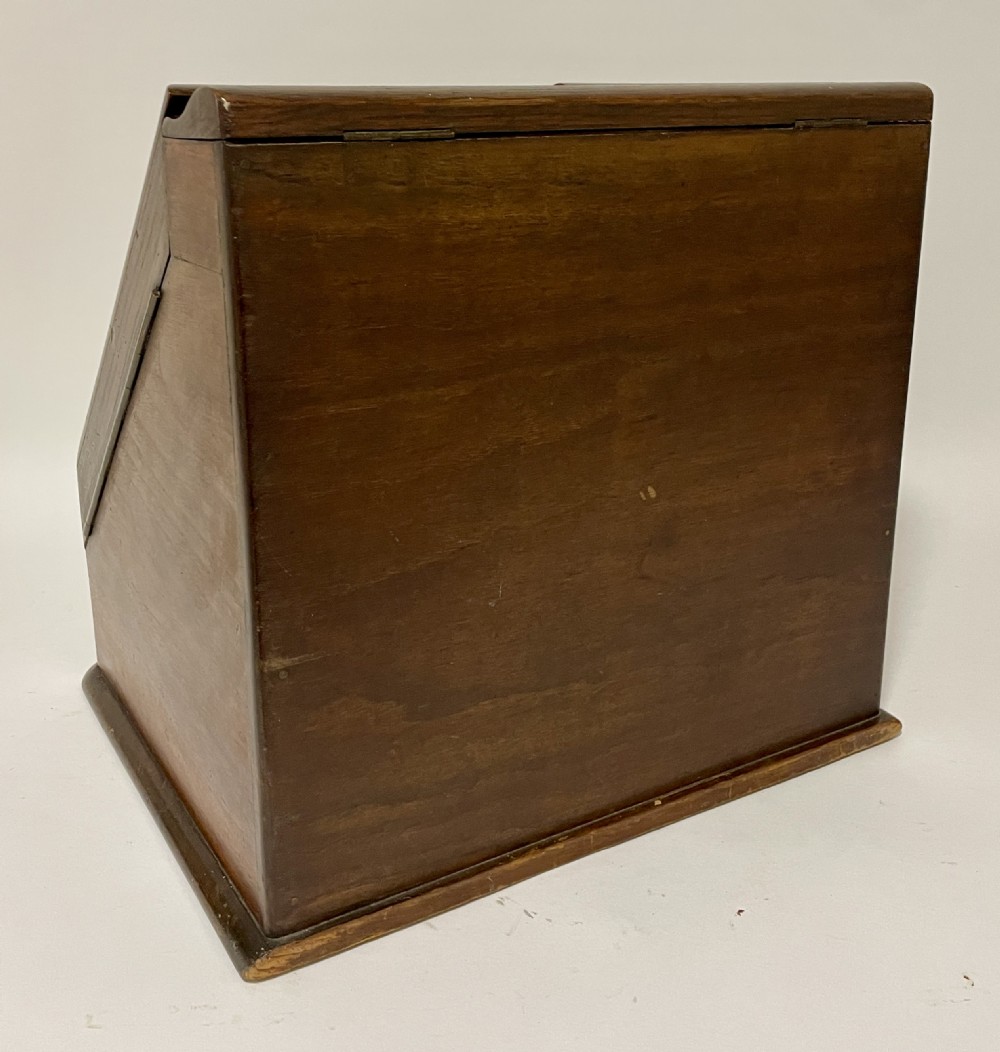 Victorian Oak Stationery Cabinet with Calendar View VI