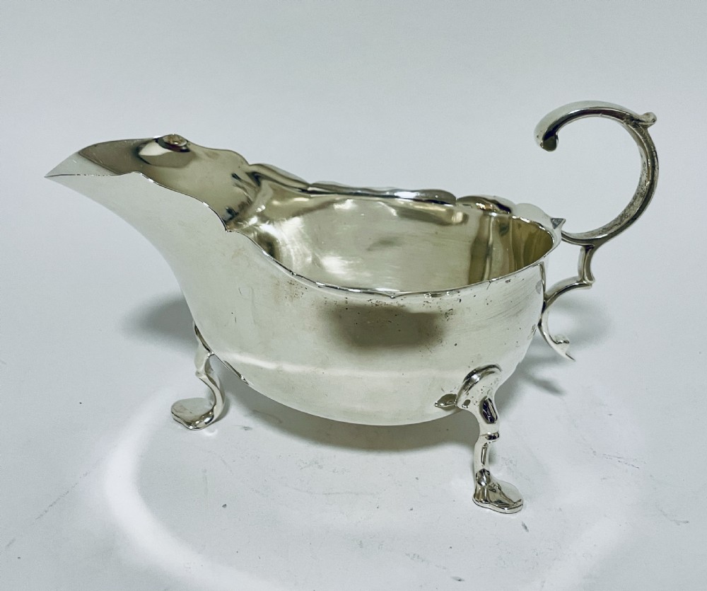 Antique Silver Sauce Boat View IV