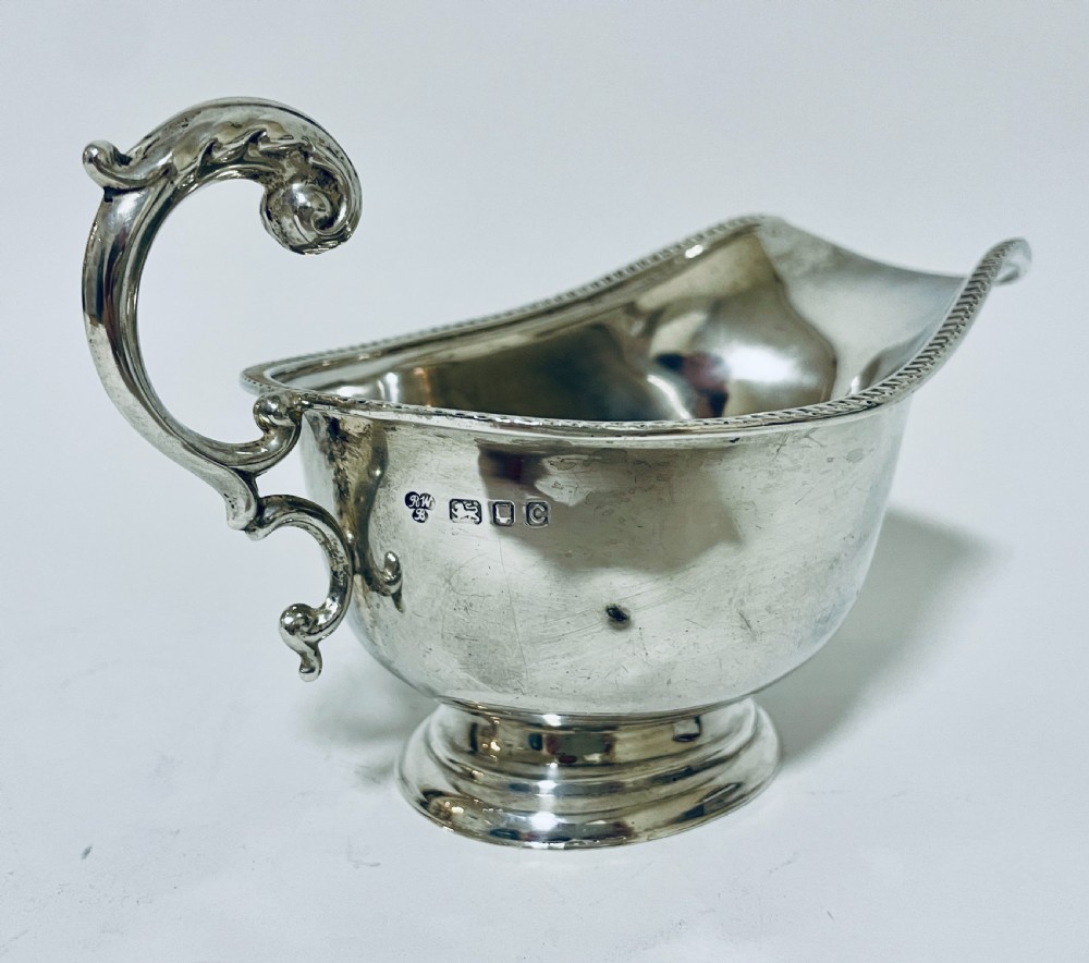 Harrods Silver Sauce Boat View III