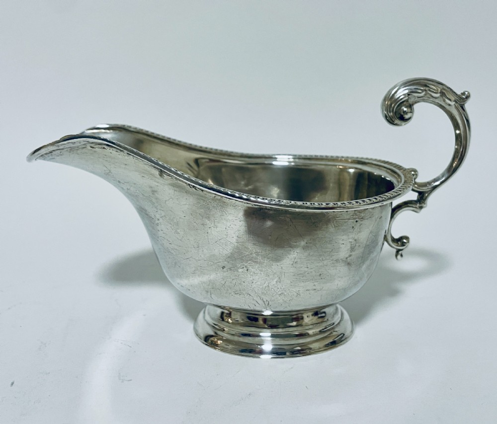 Harrods Silver Sauce Boat View V