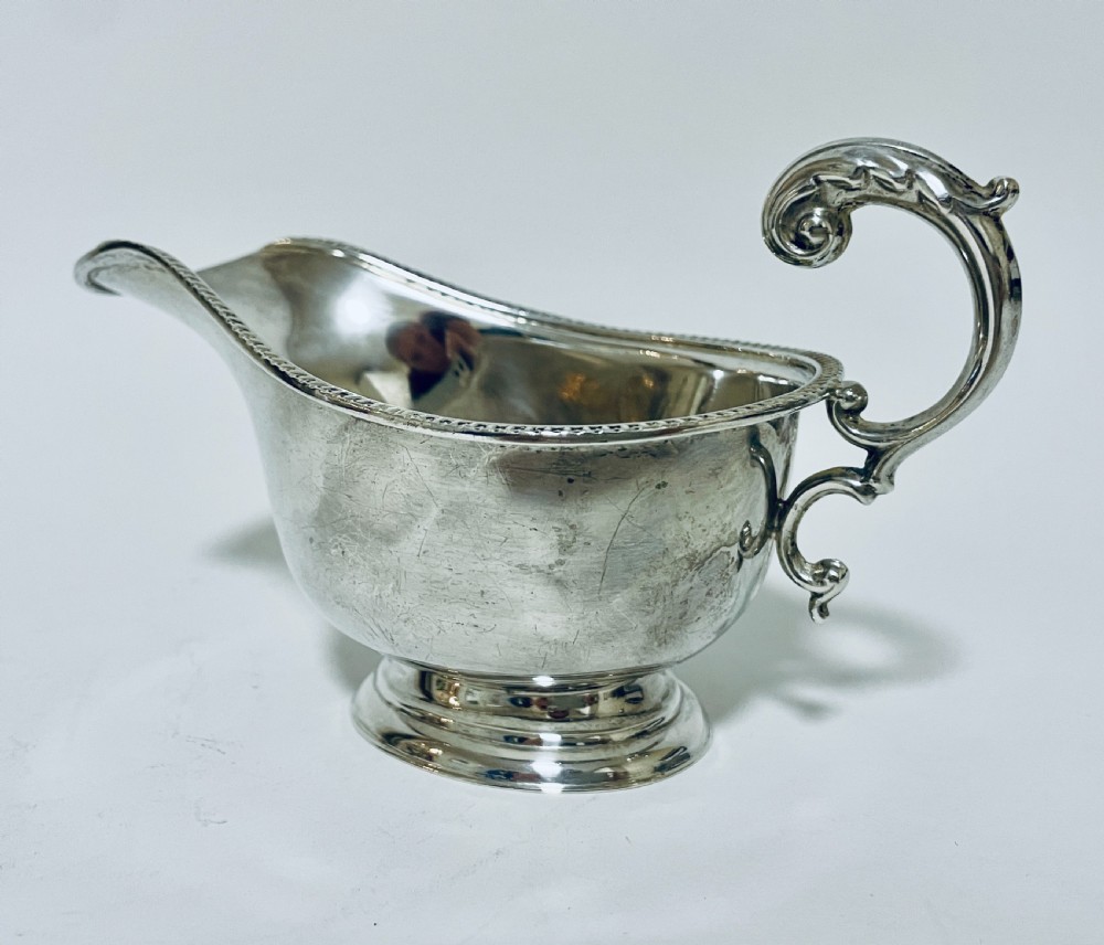 Harrods Silver Sauce Boat View XI