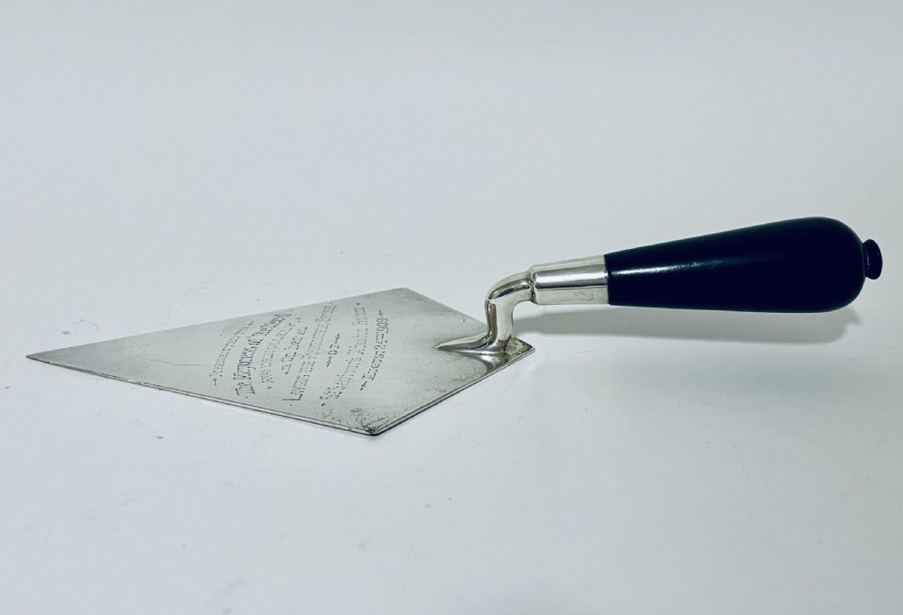 Antique Silver Presentation Trowel