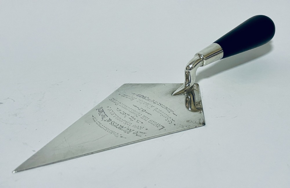 Antique Silver Presentation Trowel View II