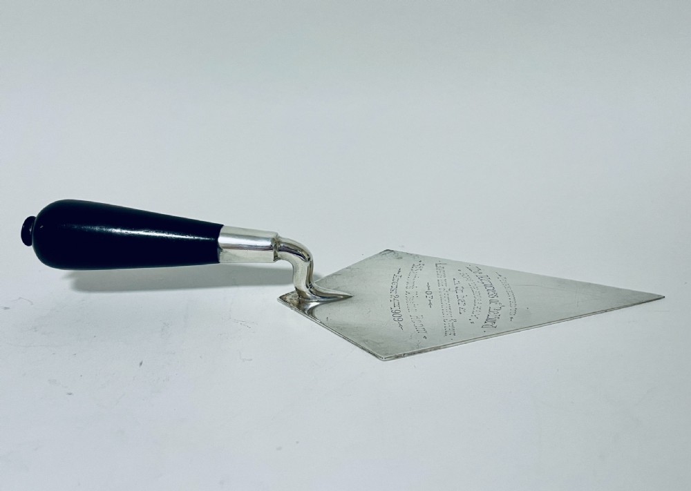 Antique Silver Presentation Trowel View III