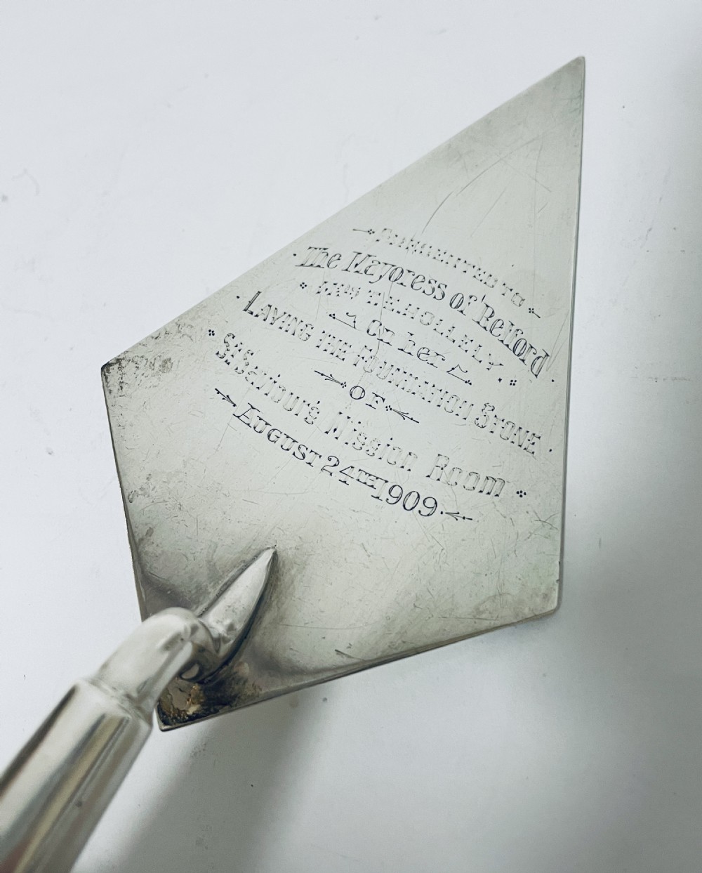 Antique Silver Presentation Trowel View VII