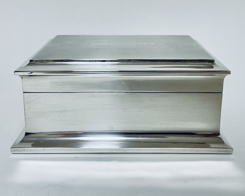 Art Deco Silver Cigarette Box