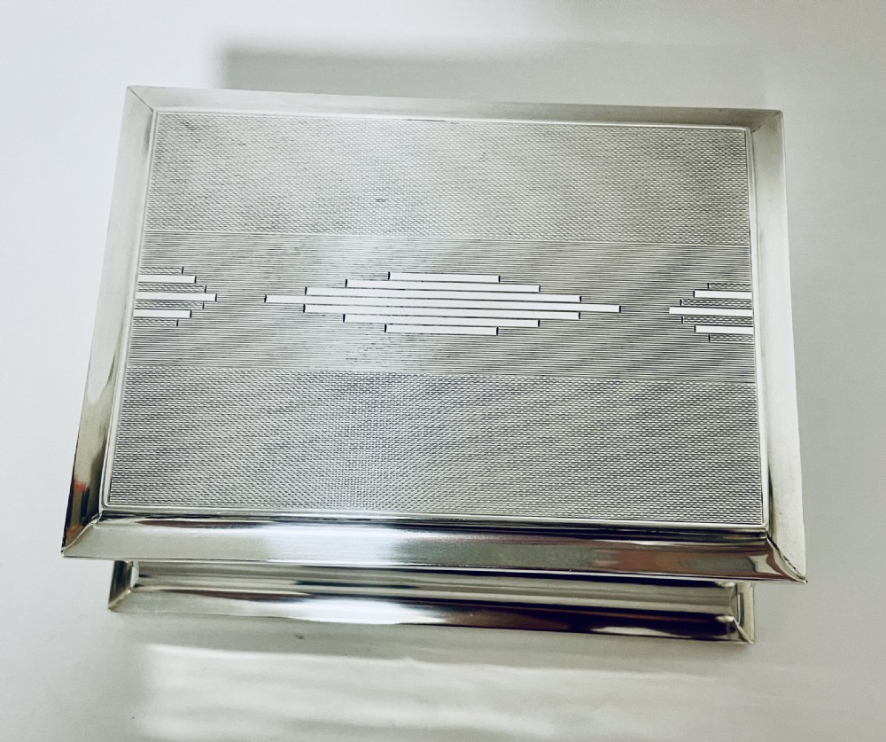 Art Deco Silver Cigarette Box View II