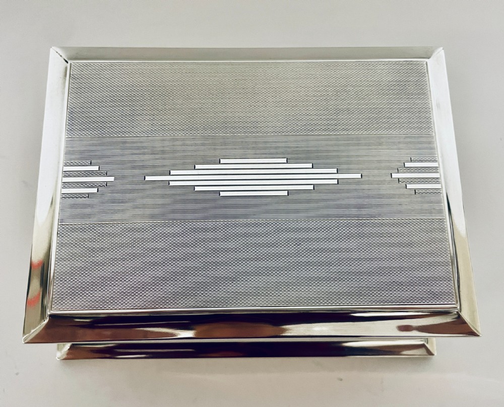 Art Deco Silver Cigarette Box View IV