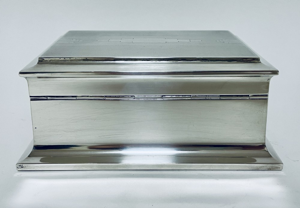 Art Deco Silver Cigarette Box View VIII