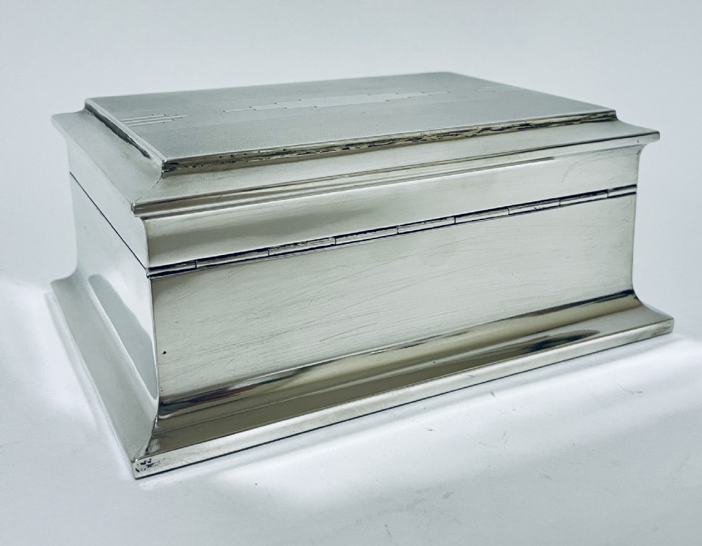 Art Deco Silver Cigarette Box View XV