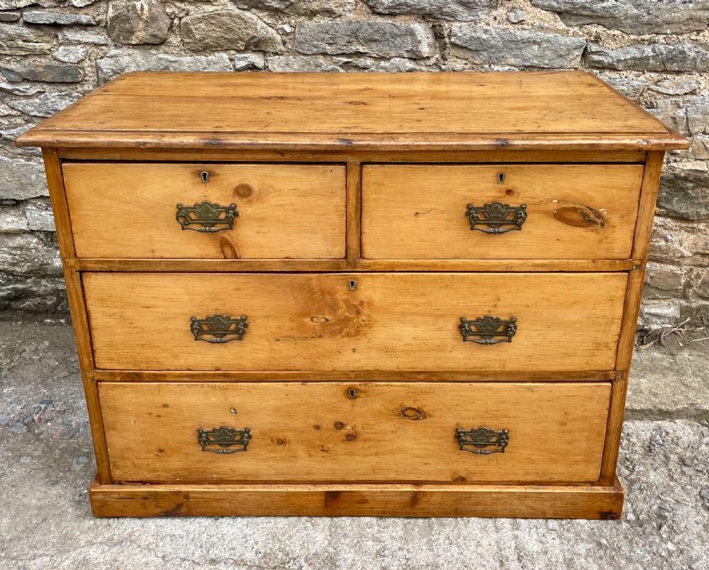 Antique Stripped Pine Chest of Drawers