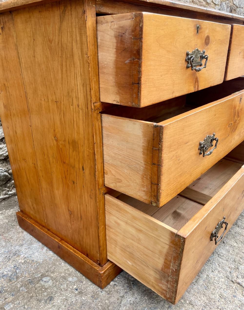 Antique Stripped Pine Chest of Drawers View V