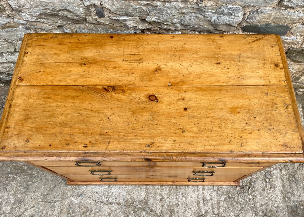 Antique Stripped Pine Chest of Drawers View VI
