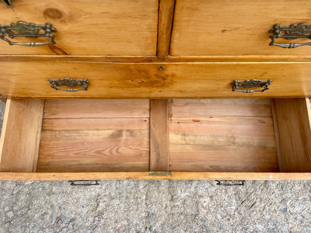 Antique Stripped Pine Chest of Drawers View VII