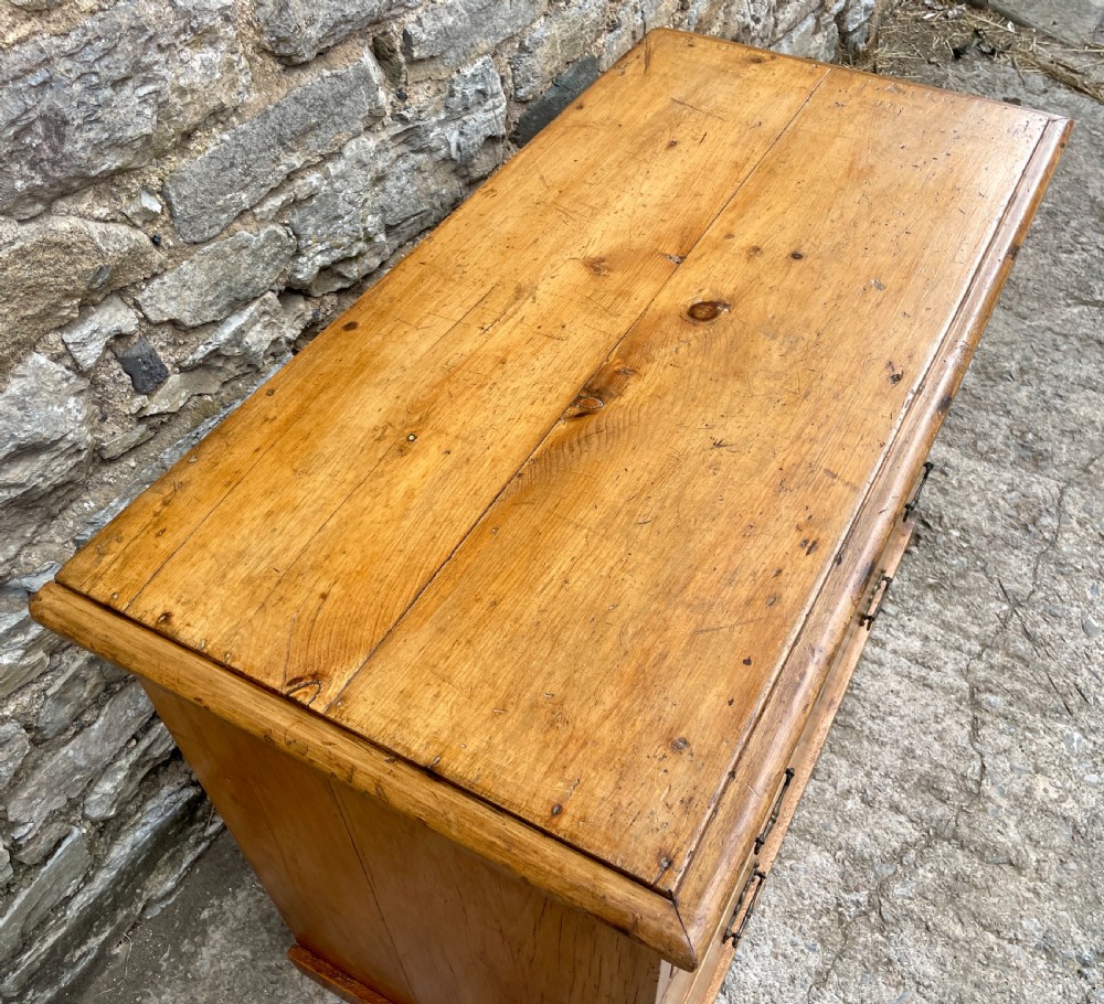 Antique Stripped Pine Chest of Drawers View X