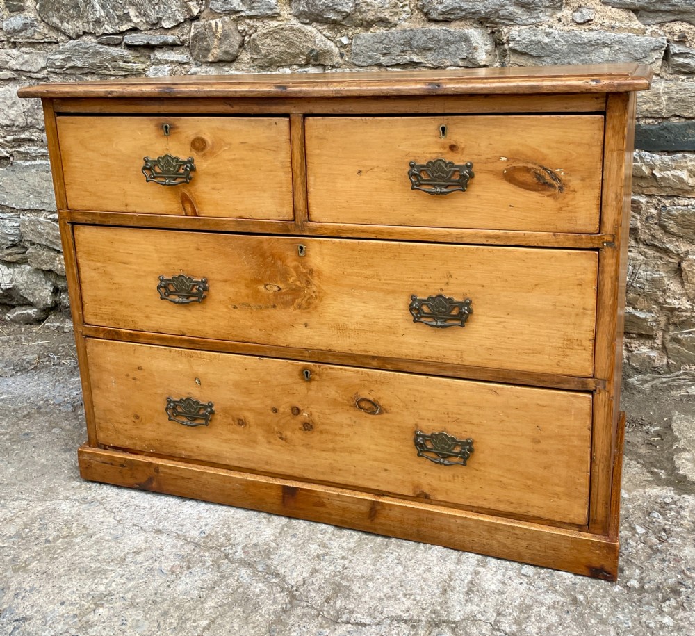 Antique Stripped Pine Chest of Drawers View XI