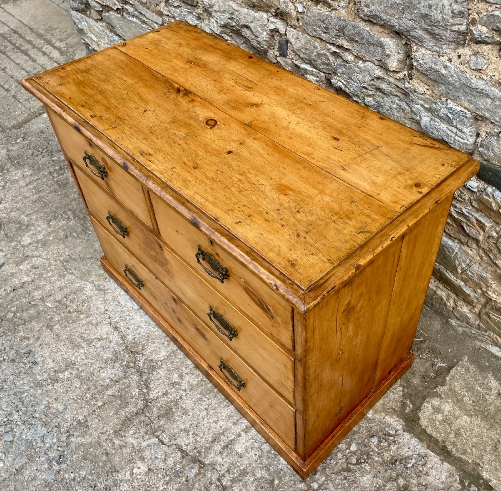Antique Stripped Pine Chest of Drawers View XII
