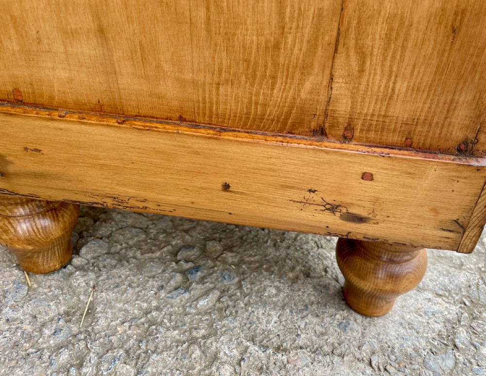 Small Antique Stripped Pine Chest of Drawers View XIII