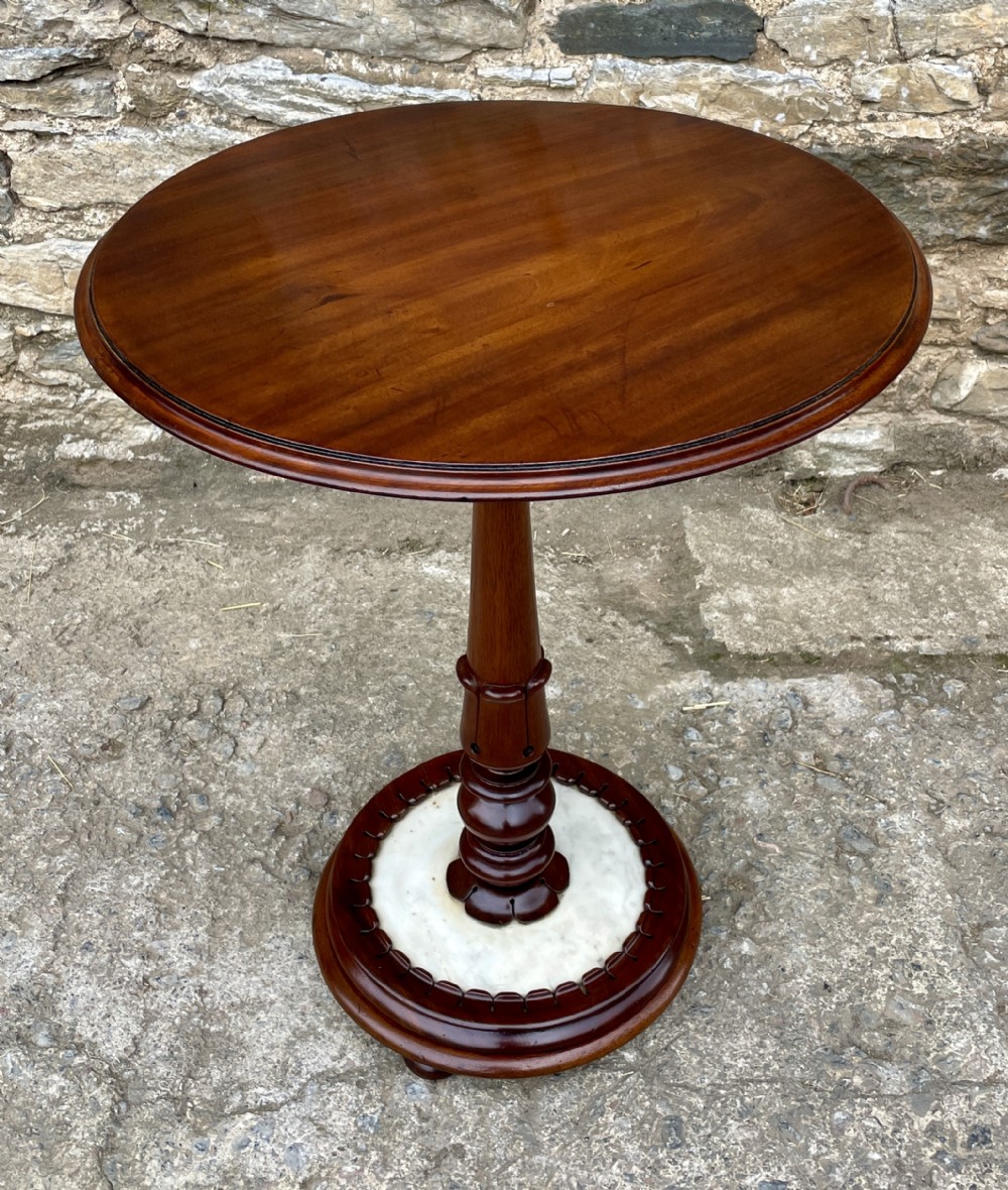 William IV Mahogany and Marble Table