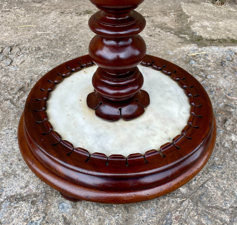 William IV Mahogany and Marble Table View IV