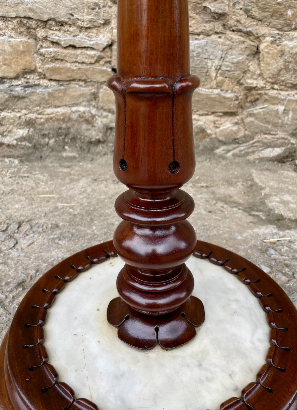 William IV Mahogany and Marble Table View VII